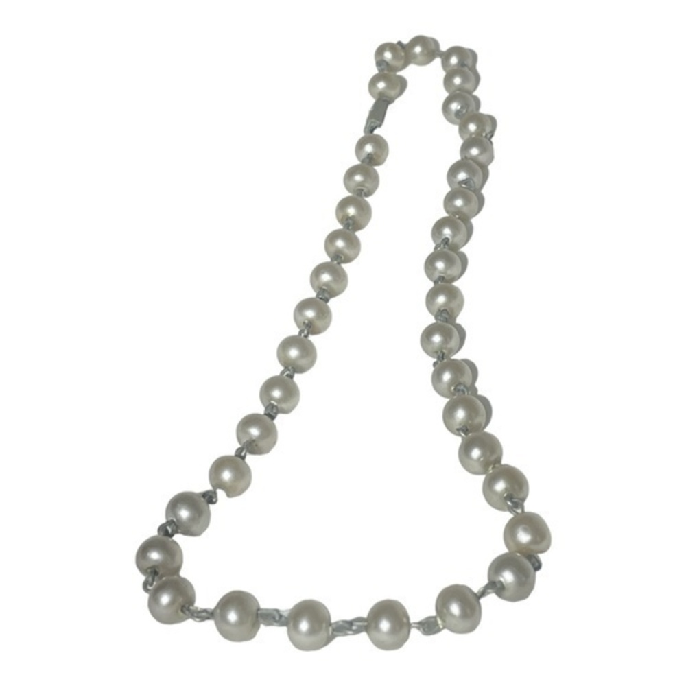 Vintage Unbranded Faux Pearl Necklace Choker 18"